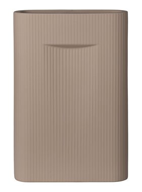 KantoormeubelenPlus Vaas - Vaas in keramiek, bruin, 24x8,5x35,5 cm