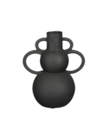 KantoormeubelenPlus Vario Vaas - L22 x B15 x H26 cm - Metaal - Zwart