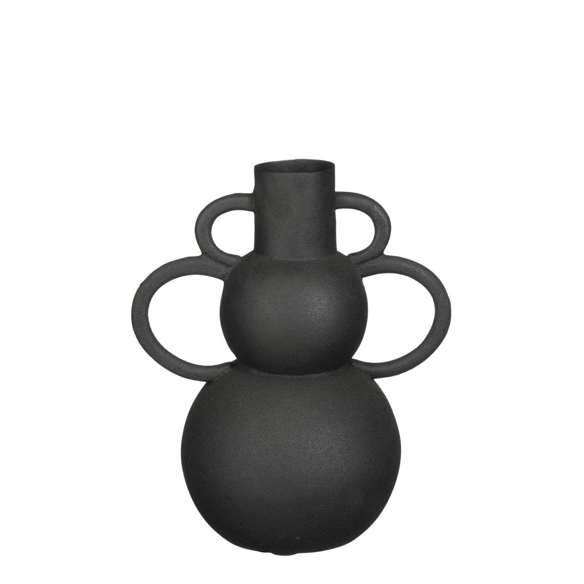 KantoormeubelenPlus Vario Vaas - L22 x B15 x H26 cm - Metaal - Zwart