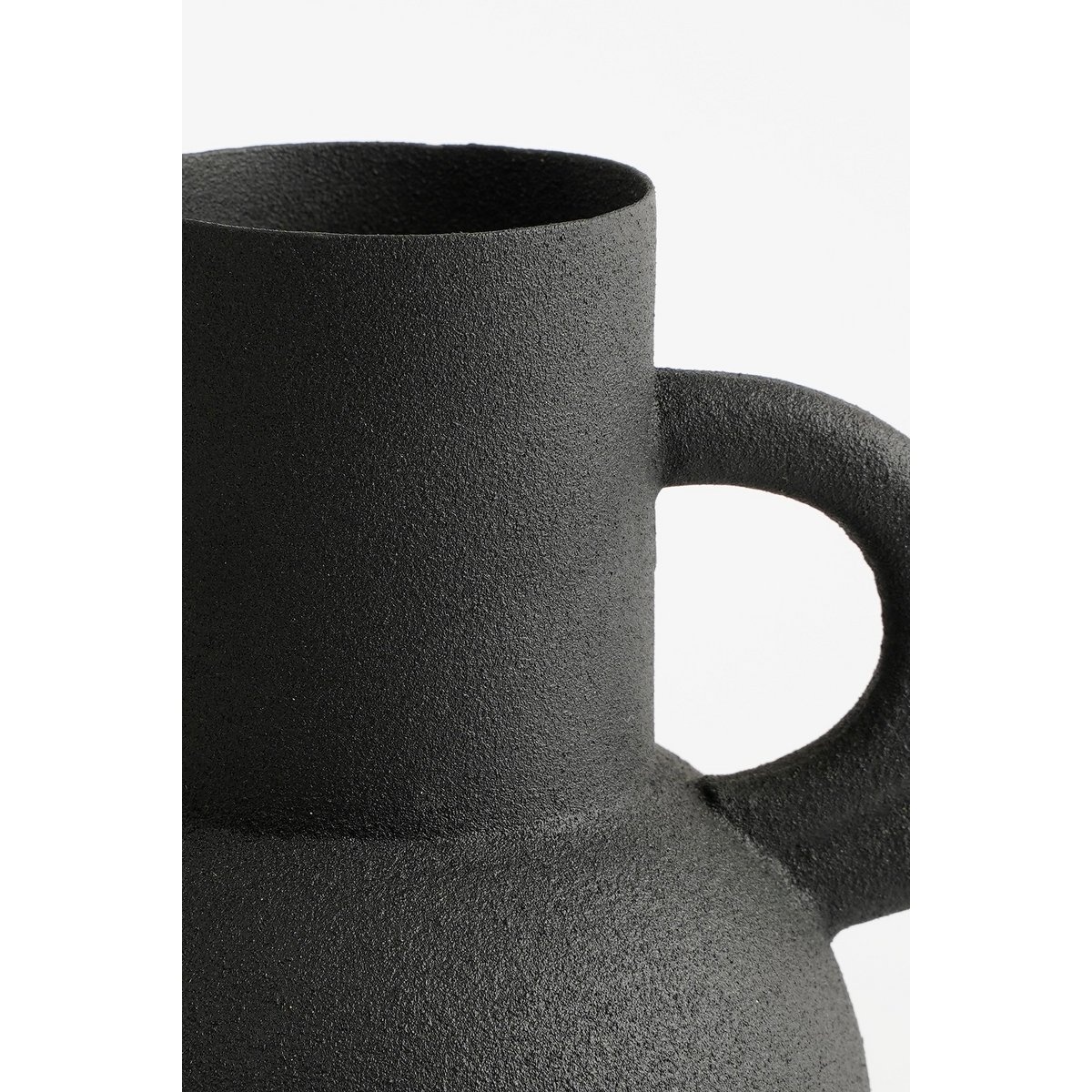KantoormeubelenPlus Vario Vaas - L22 x B15 x H26 cm - Metaal - Zwart