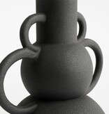 KantoormeubelenPlus Vario Vaas - L22 x B15 x H26 cm - Metaal - Zwart