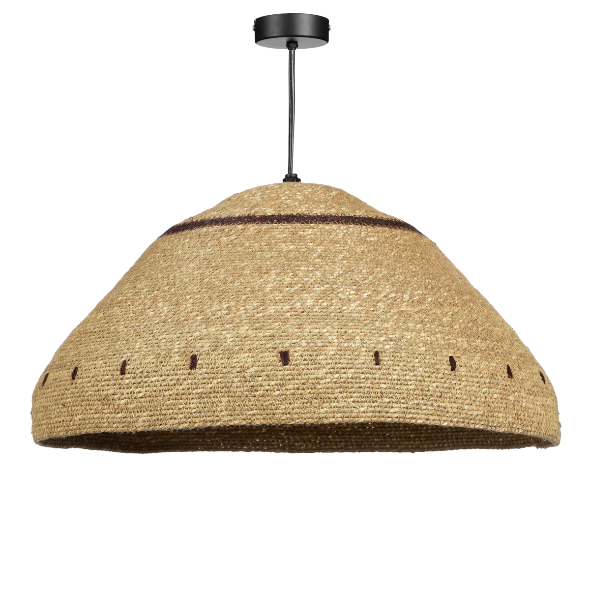 KantoormeubelenPlus Joulz Hanglamp - H22 x Ø41 cm - Jute - Lichtbruin