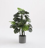 KantoormeubelenPlus Monstera Kunstplant - H140 x Ø80 cm - Groen
