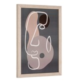 KantoormeubelenPlus Madison Frameset - Frameset, naturel, set van 3