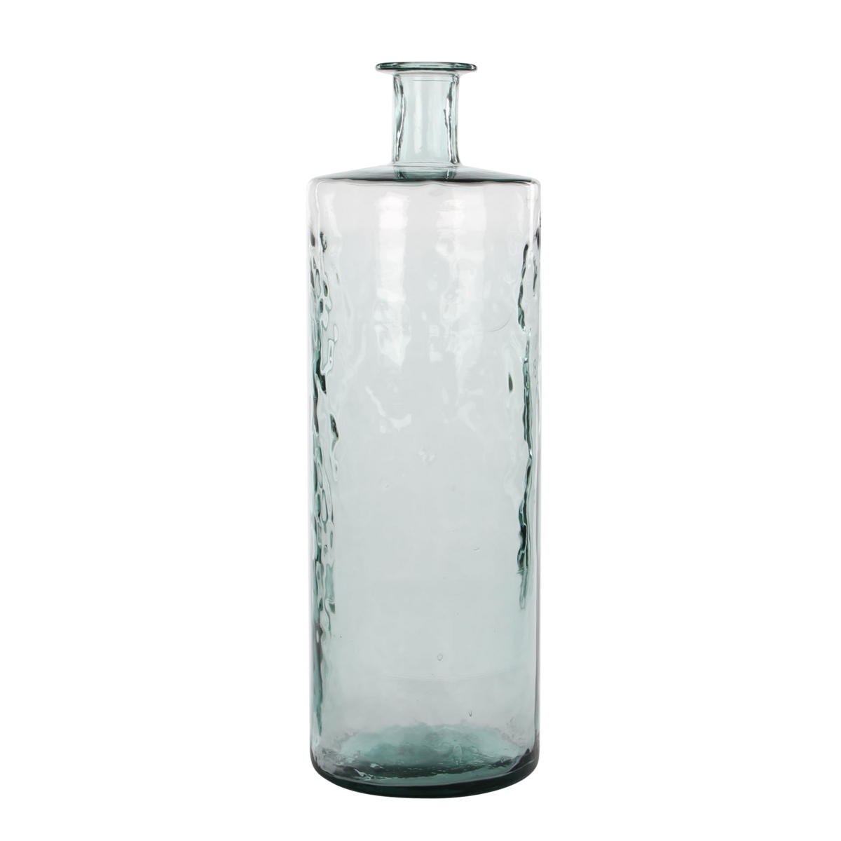 KantoormeubelenPlus Guan Fles Vaas - H75 x Ø25 cm - Gerecycled Glas - Transparant
