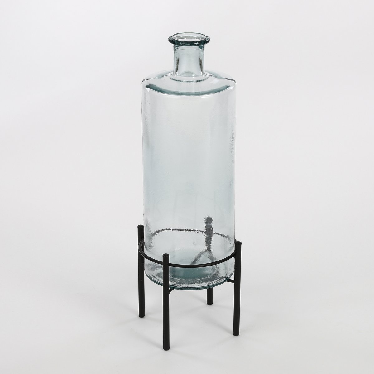 KantoormeubelenPlus Guan Fles Vaas - H75 x Ø25 cm - Gerecycled Glas - Transparant