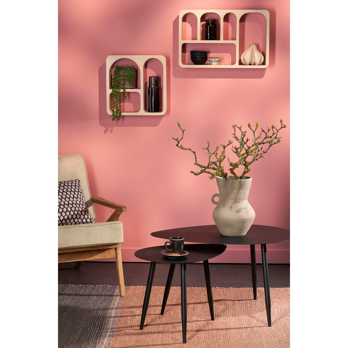 KantoormeubelenPlus Frati Wandkast - L40 x B15 x H40 cm - FSC 100% - Off White