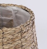 KantoormeubelenPlus Avalon Mand voor Planten - Set van 3 - H31 x Ø30 cm - Zeegras - Lichtbruin