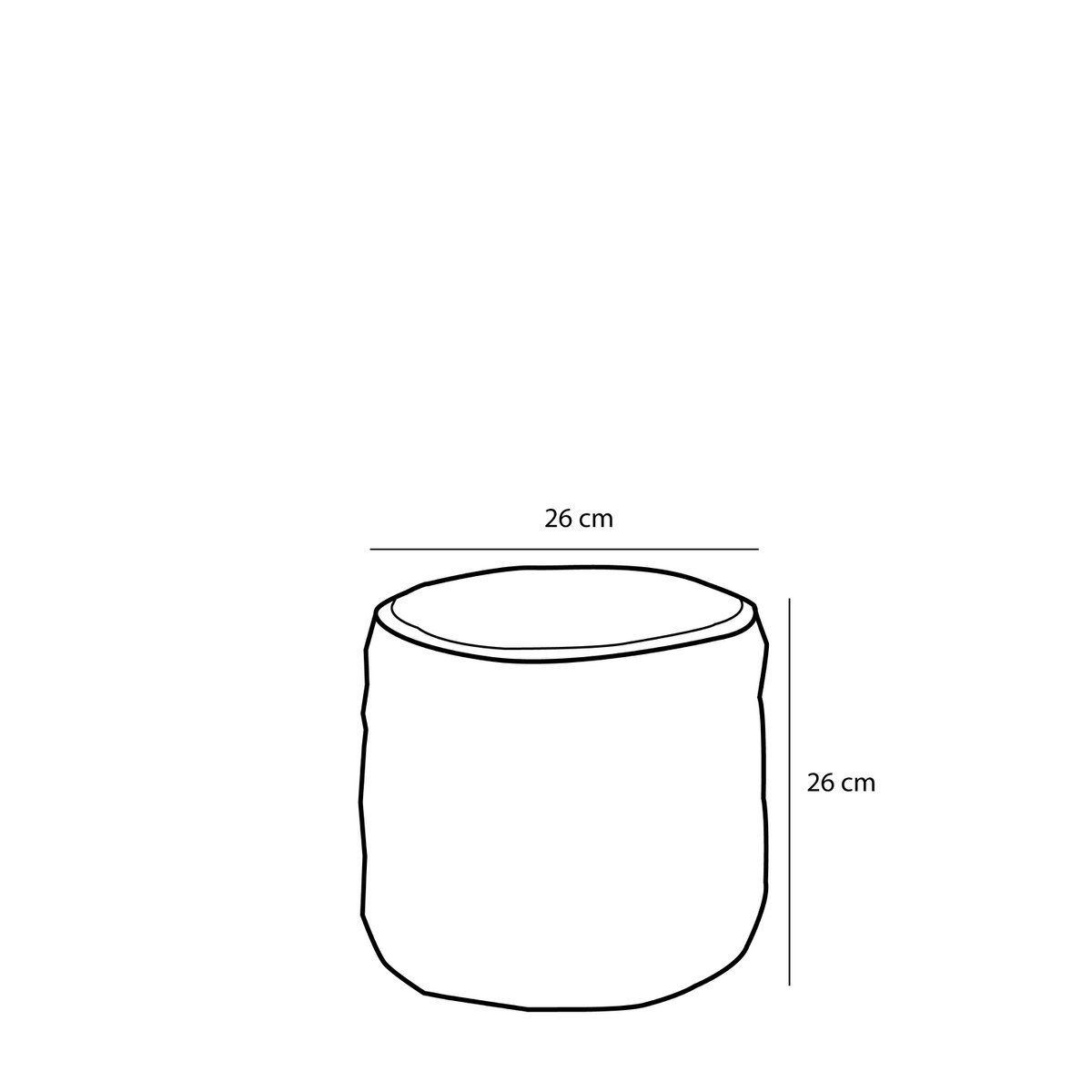 KantoormeubelenPlus Avalon Mand voor Planten - Set van 3 - H31 x Ø30 cm - Zeegras - Lichtbruin