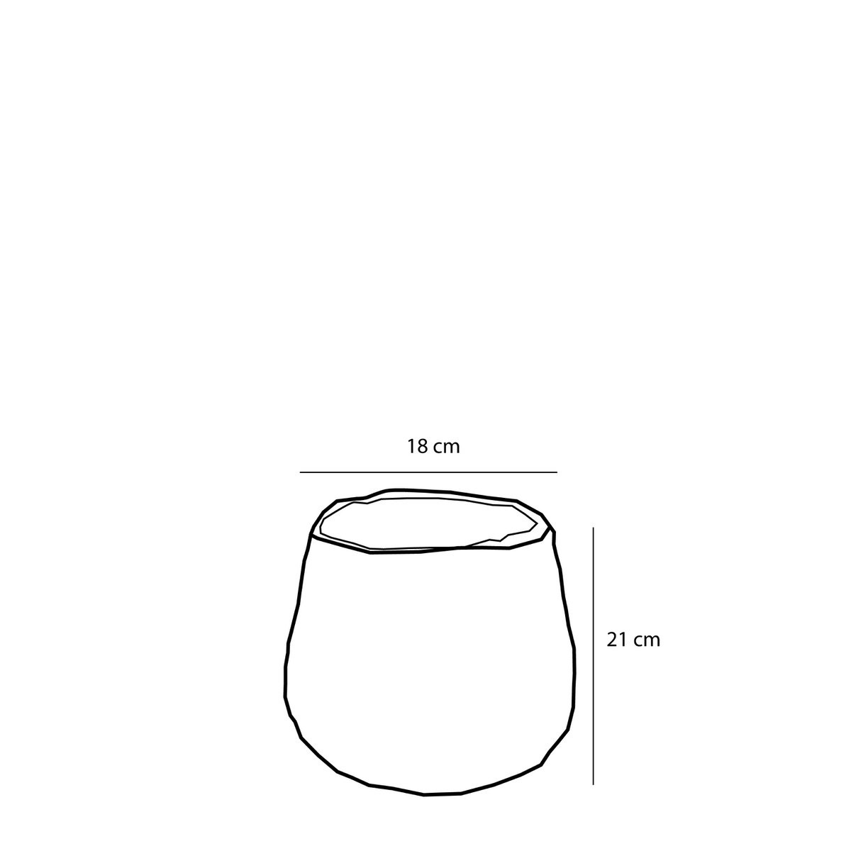 KantoormeubelenPlus Avalon Mand voor Planten - Set van 3 - H31 x Ø30 cm - Zeegras - Lichtbruin