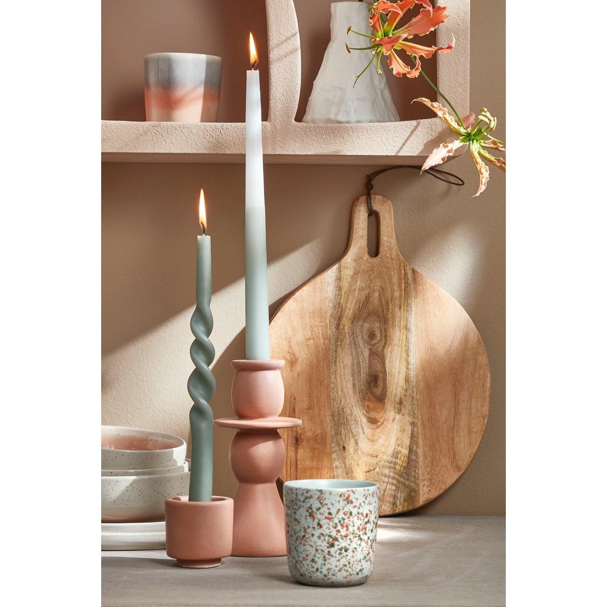 KantoormeubelenPlus Duko Serveerplank - Ø28 cm - 100% FSC Mangohout - Bruin