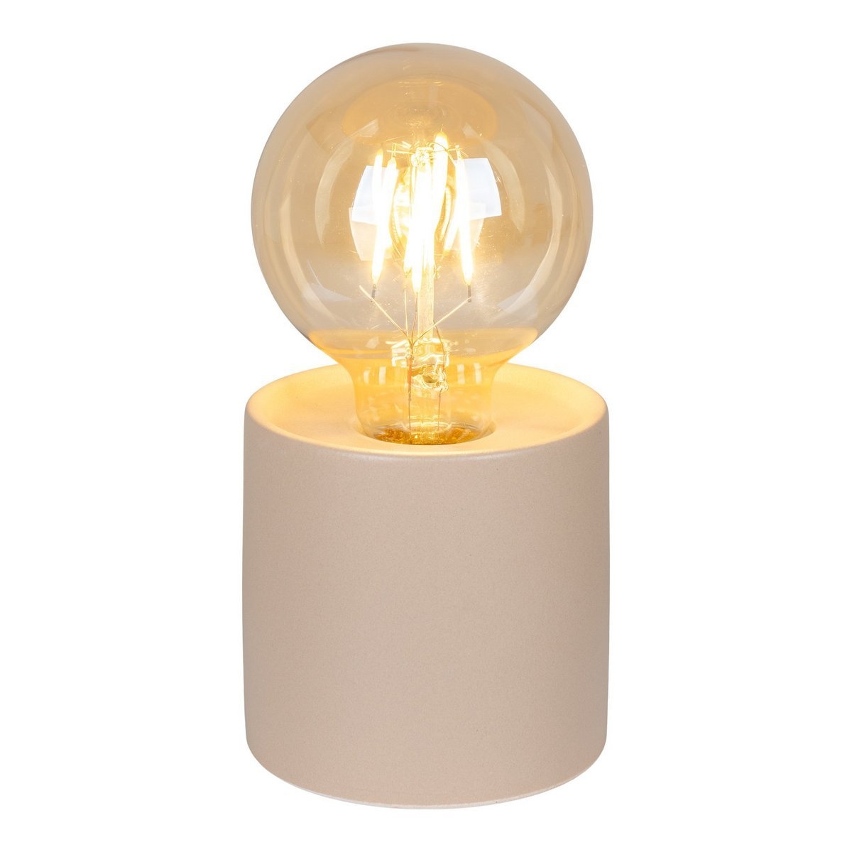 Ebdon LED Lamp - LED Lamp, keramiek/glas, zand