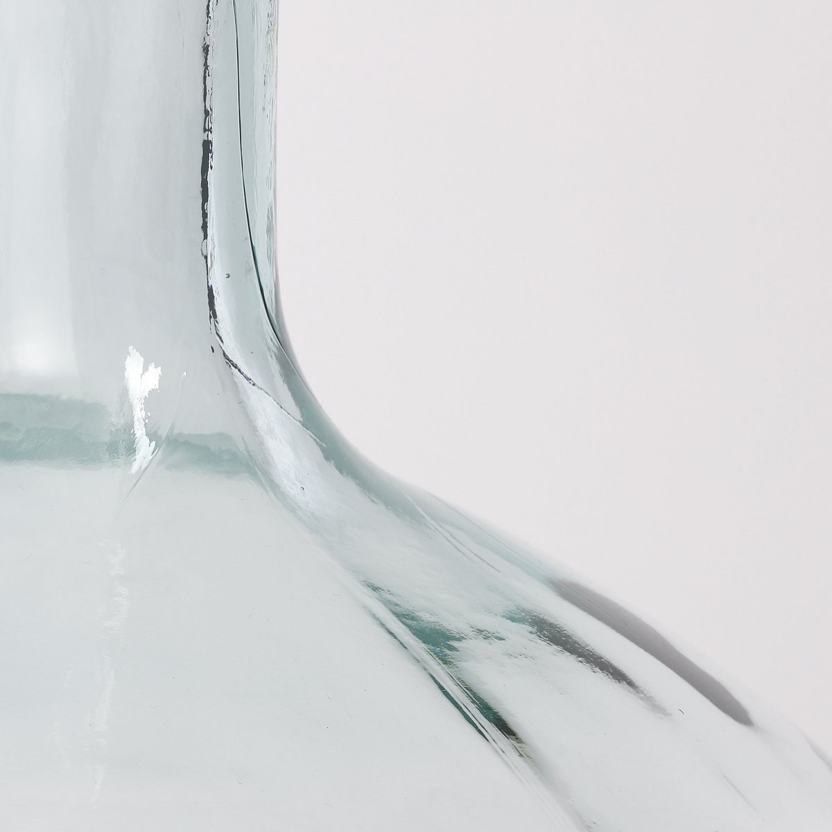 KantoormeubelenPlus Kyara Fles Vaas - H46 x Ø38 cm - Gerecycled Glas - Transparant