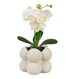 KantoormeubelenPlus Bloempot - Bloempot van keramiek, grijs, 9x9x8 cm