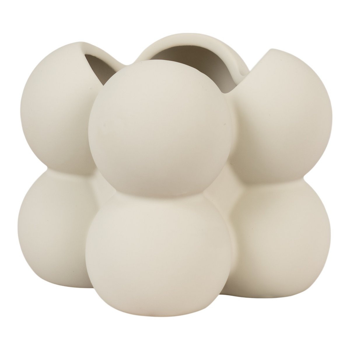 KantoormeubelenPlus Bloempot - Bloempot van keramiek, grijs, 9x9x8 cm