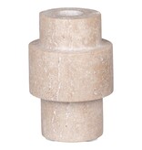 KantoormeubelenPlus Kaarsenhouder - Kaarsenhouder, travertijn, naturel, ø7x10 cm