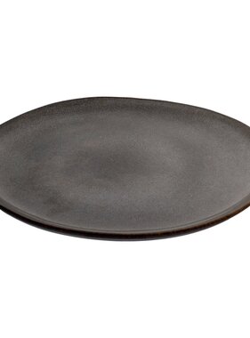 KantoormeubelenPlus Selma Dinner Plate - Dinerbord, keramiek, grijs/bruin, ø27cm, set van 4