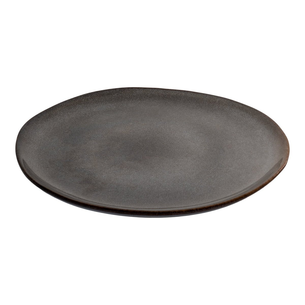Selma Dinner Plate - Dinerbord, keramiek, grijs/bruin, ø27cm, set van 4