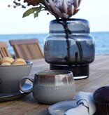 KantoormeubelenPlus Selma Dinner Plate - Dinerbord, keramiek, grijs/bruin, ø27cm, set van 4