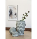 KantoormeubelenPlus Vaas - Vaas in keramiek, blauw, Ø20,5x28 cm