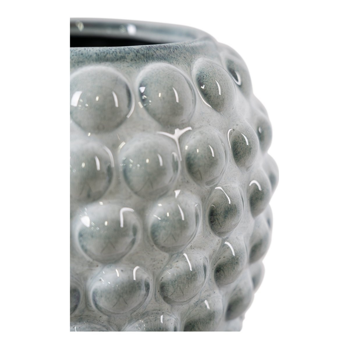 KantoormeubelenPlus Vaas - Vaas in keramiek, blauw, Ø20,5x28 cm