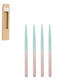 KantoormeubelenPlus Dip-dye Dinerkaars - Set van 4 - H28 cm - Donkerroze