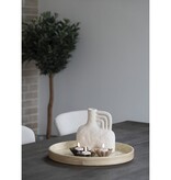 Vaas - Vaas, keramiek, beige, 18,5x8x19,5 cm