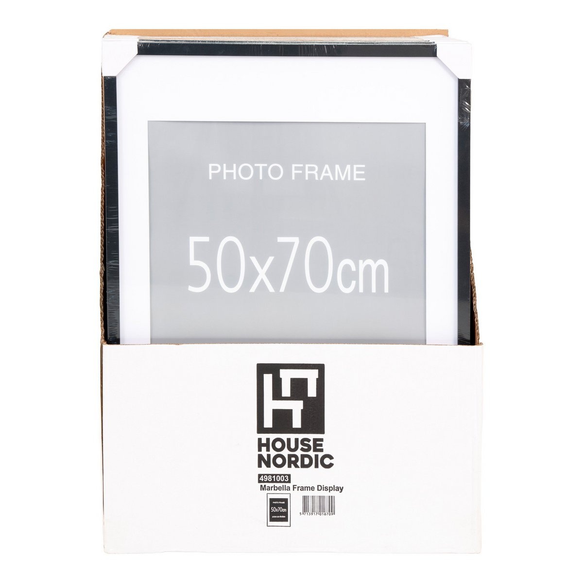 Marbella Frame Display - Frame MDF, 7 st. zwart en 8 st. naturel, 50x70 cm