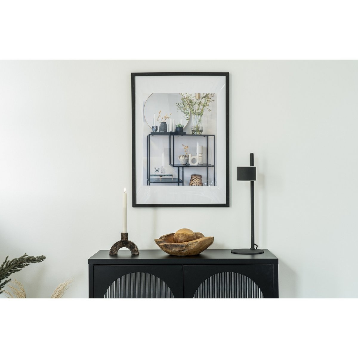 Marbella Frame Display - Frame MDF, 7 st. zwart en 8 st. naturel, 50x70 cm