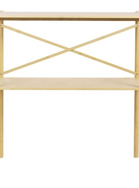 KantoormeubelenPlus Manaus Consoletafel - Consoletafel, bamboe, naturel, 83x32x80,5 cm