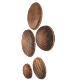 Dienblad Ningbo Set van 3 Bruin