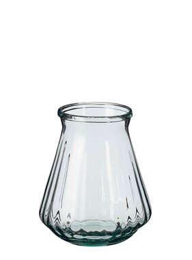 KantoormeubelenPlus Jive Vaas - H23 x Ø18 cm - Gerecycled Glas - Transparant