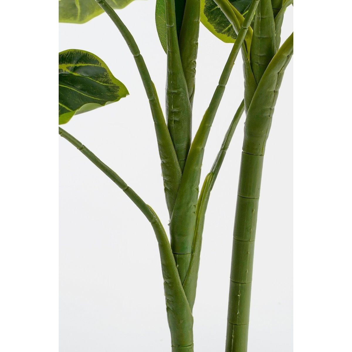 KantoormeubelenPlus Alocasia Kunstplant in Bloempot - H100 x Ø50 cm - Groen