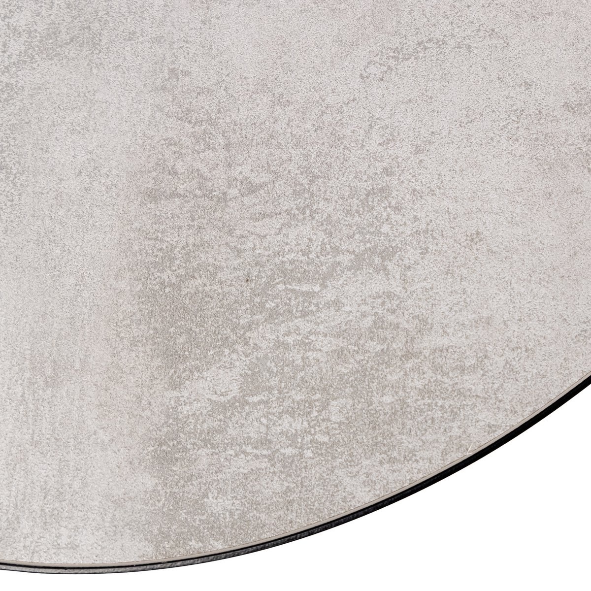 Stalux Ovale eettafel 'Mees' 210 x 100cm, kleur zwart / beton