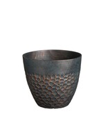 KantoormeubelenPlus Bravo Bloempot voor Buiten - H26 x Ø30,5 cm - Groen gehamerd