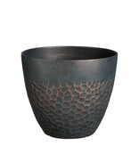 KantoormeubelenPlus Bravo Bloempot voor Buiten - H32,5 x Ø38 cm - Groen gehamerd