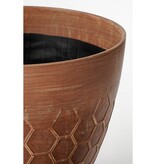 KantoormeubelenPlus Bravo Bloempot voor Buiten - H26 x Ø30,5 cm - Koper bijenkorf