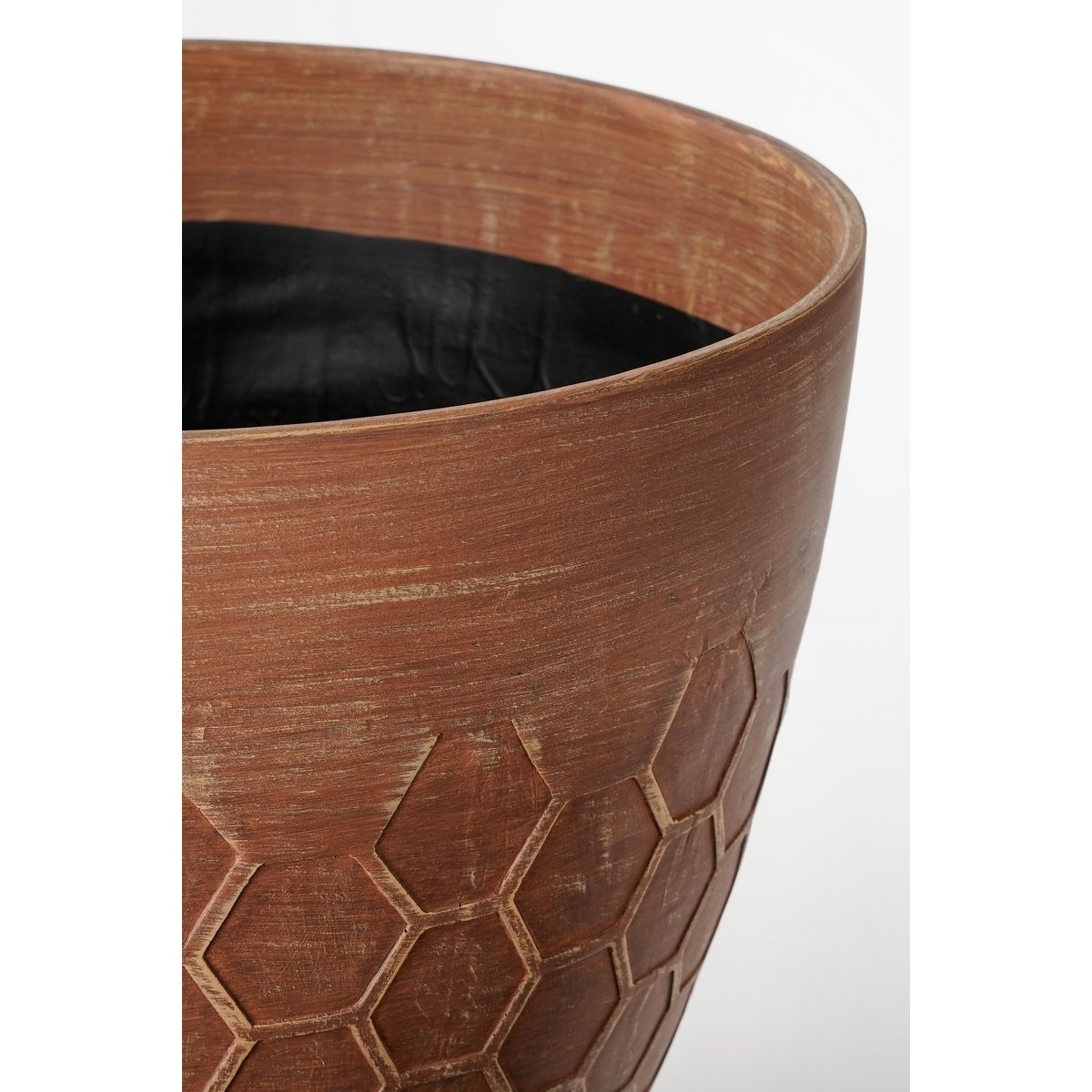 KantoormeubelenPlus Bravo Bloempot voor Buiten - H26 x Ø30,5 cm - Koper bijenkorf