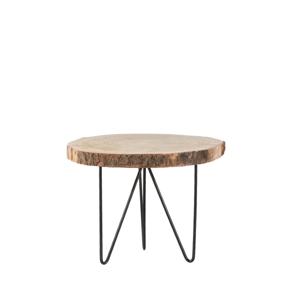 KantoormeubelenPlus Pia Boomstam Bijzettafel - H34 x Ø50 cm - Lichtbruin