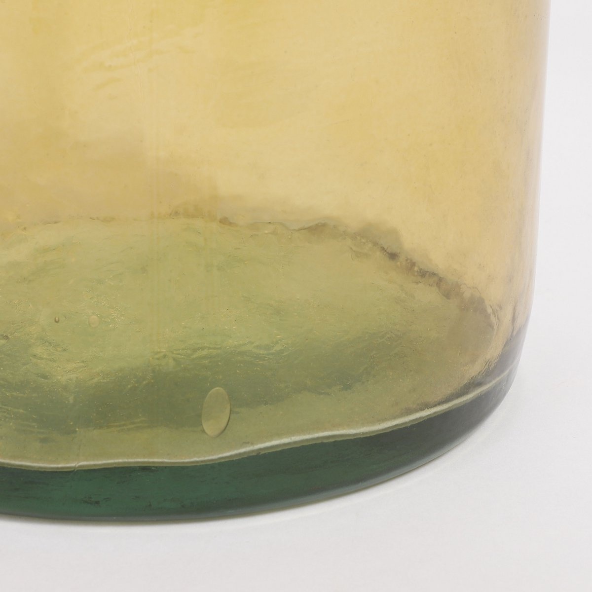 KantoormeubelenPlus Rioja Fles Vaas - H50 x Ø15 cm - Gerecycled Glas - Oker
