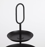 KantoormeubelenPlus Rama Etagère 3-Laags - H55 x Ø38 cm - Metaal - Zwart