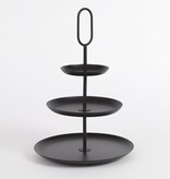 Rama Etagère 3-Laags - H55 x Ø38 cm - Metaal - Zwart