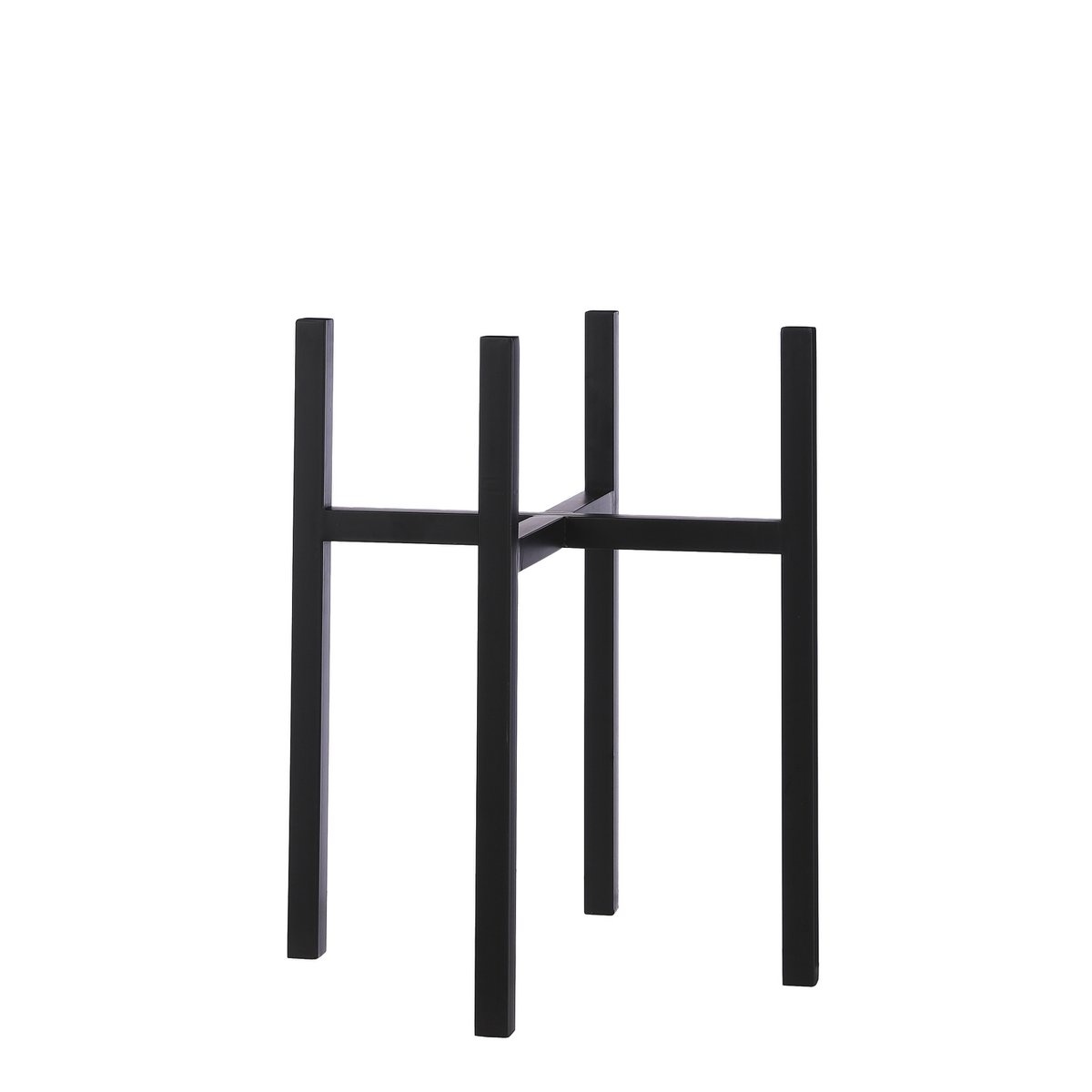 KantoormeubelenPlus Ascot Plantenstandaard XL - L41,5 x B41,5 x H50 cm - Metaal - Zwart
