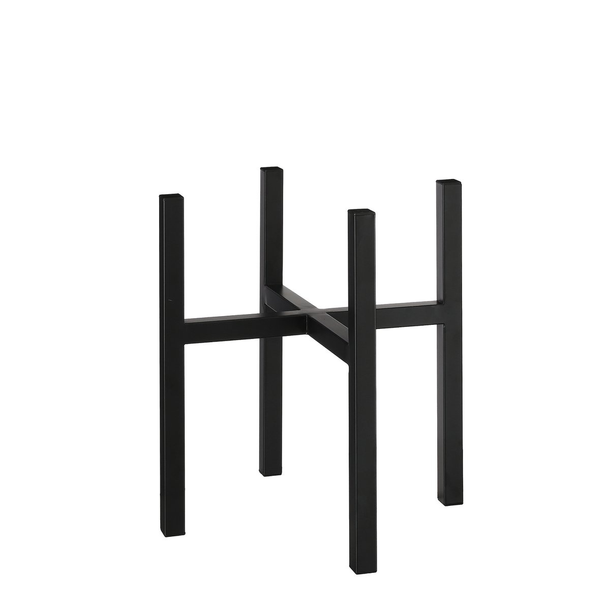 KantoormeubelenPlus Ascot Plantenstandaard XL - L37,5 x B37,5 x H39,5cm - Metaal - Zwart