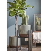 KantoormeubelenPlus Ascot Plantenstandaard XL - L41,5 x B41,5 x H50 cm - Metaal - Zwart