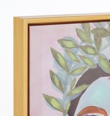 KantoormeubelenPlus Camelia Muurdecoratie - L40 x B50 x H3,5 cm - Canvas - Meerkleurig