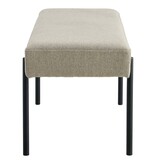Swindon Bench - Bank, zand met zwarte poten, 100x36x42,5 cm, HN1230