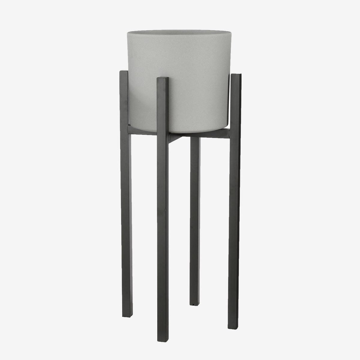 KantoormeubelenPlus Ascot Plantenstandaard XL - L37,5 x B37,5 x H95 cm - Metaal - Zwart