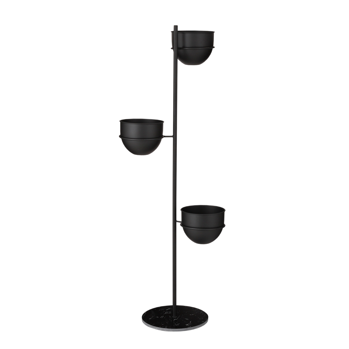 KantoormeubelenPlus Planthouder Standaard - L40 x B33 x H140 cm - Zwart