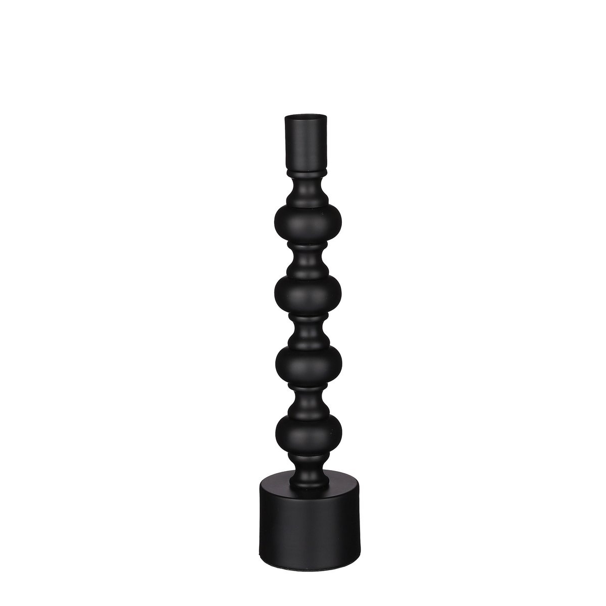 KantoormeubelenPlus Gardo Kandelaar - H26 x Ø6 cm - Metaal - Zwart